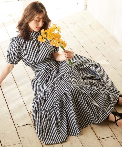 NOELA（ノエラ）の「コットンマキシセットアップ（ワンピース・レディース・その他1/イエロー/オフホワイト・S/M）」の3枚目の写真