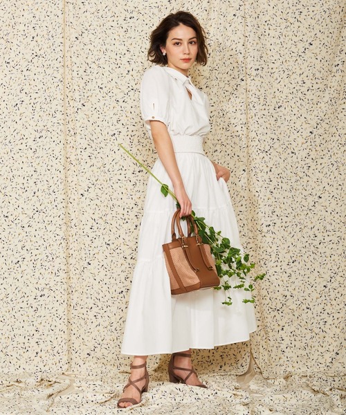 NOELA（ノエラ）の「コットンマキシセットアップ（ワンピース・レディース・その他1/イエロー/オフホワイト・S/M）」の7枚目の写真