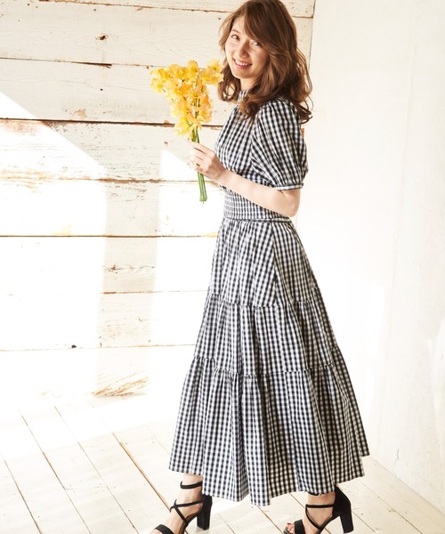 NOELA（ノエラ）の「コットンマキシセットアップ（ワンピース・レディース・その他1/イエロー/オフホワイト・S/M）」の4枚目の写真