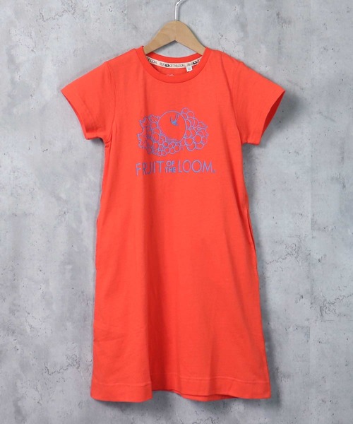 セール Fruit Of The Loom フルーツオブザルーム ロゴプリントワンピース キッズ ワンピース The Casual カジュアル のファッション通販 Zozotown