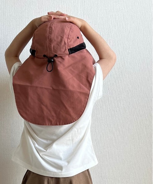MAKE YOUR DAY(メイクユアデイ)の「ナイロンガーデニングハット(ハット・キッズ・アイボリー/オリーブ/サーモンピンク・M/L/S/XS)」の16枚目の写真