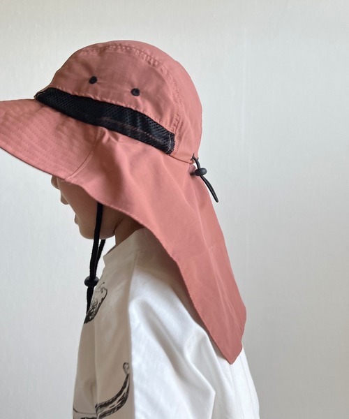MAKE YOUR DAY(メイクユアデイ)の「ナイロンガーデニングハット(ハット・キッズ・アイボリー/オリーブ/サーモンピンク・M/L/S/XS)」の17枚目の写真