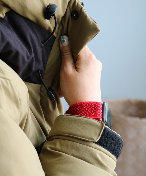 SiNCERE（シンシア）の「Apple Watch Band Stretch nylon / アップルウォッチ バンド ストレッチナイロンタイプ 38-41mm/42-44mm（デジタル腕時計・メンズ・レッド/スカイブルー/ブラック/バーガンディー/ネイビー/グレー/ダークグリーン/ホワイト・42/38）」の7枚目の写真