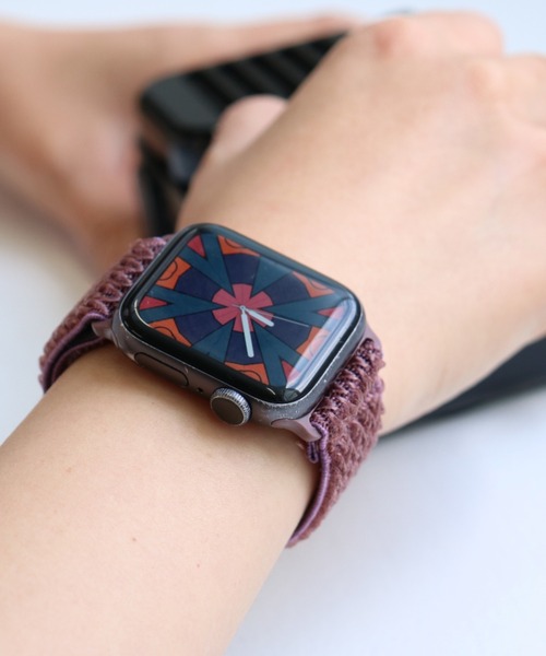 SiNCERE（シンシア）の「Apple Watch Band Stretch nylon / アップルウォッチ バンド ストレッチナイロンタイプ 38-41mm/42-44mm（デジタル腕時計・メンズ・レッド/スカイブルー/ブラック/バーガンディー/ネイビー/グレー/ダークグリーン/ホワイト・42/38）」の12枚目の写真