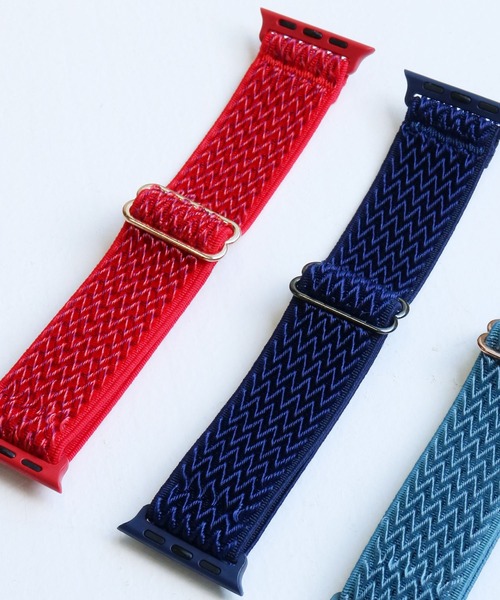 SiNCERE（シンシア）の「Apple Watch Band Stretch nylon / アップルウォッチ バンド ストレッチナイロンタイプ 38-41mm/42-44mm（デジタル腕時計・メンズ・レッド/スカイブルー/ブラック/バーガンディー/ネイビー/グレー/ダークグリーン/ホワイト・42/38）」の13枚目の写真