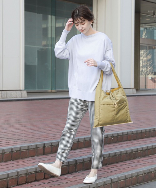 studio CLIP（スタディオクリップ）の「12ゲージUSAコットンニットプルオーバー（ニット/セーター・レディース・ライトグレー/ライトブルー/ネイビー/ライトグリーン・FREE）」の9枚目の写真