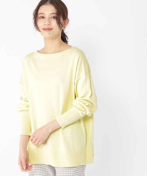 studio CLIP（スタディオクリップ）の「12ゲージUSAコットンニットプルオーバー（ニット/セーター・レディース・ライトグレー/ライトブルー/ネイビー/ライトグリーン・FREE）」の14枚目の写真