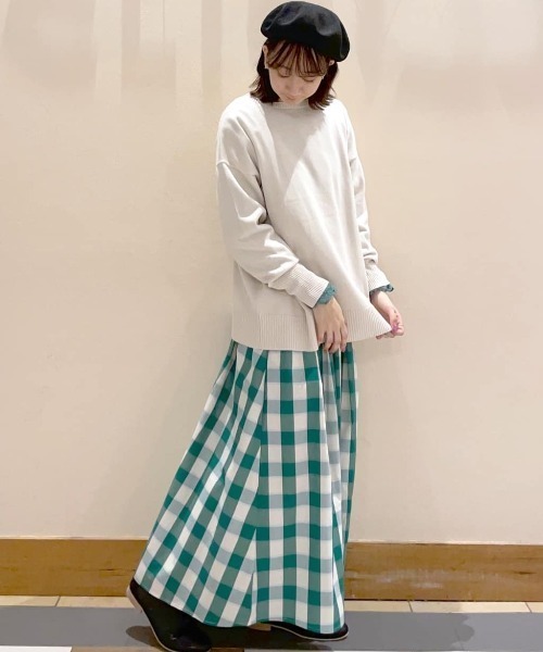 studio CLIP（スタディオクリップ）の「12ゲージUSAコットンニットプルオーバー（ニット/セーター・レディース・ライトグレー/ライトブルー/ネイビー/ライトグリーン・FREE）」の5枚目の写真