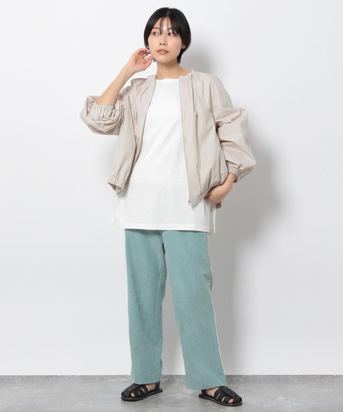 LAKOLE（ラコレ）の「SUPER BIGサイドスリットTシャツ / 267650（Tシャツ/カットソー・レディース・オフホワイト/ライトグリーン/その他6/ブラック/オレンジ/アイボリー・MEDIUM/SMALL）」の10枚目の写真