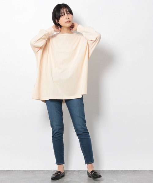 LAKOLE（ラコレ）の「SUPER BIGサイドスリットTシャツ / 267650（Tシャツ/カットソー・レディース・オフホワイト/ライトグリーン/その他6/ブラック/オレンジ/アイボリー・MEDIUM/SMALL）」の11枚目の写真