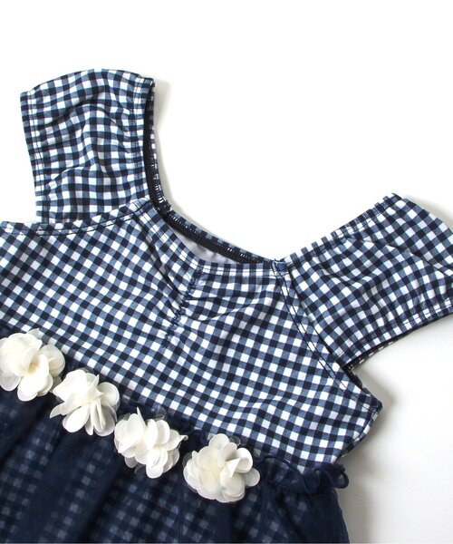 apres les cours（アプレレクール）の「チュールワンピース水着_UVカット（水着・キッズ・ラベンダー/チェック・80/130/110/120/140/100/90）」の20枚目の写真