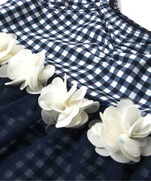 apres les cours（アプレレクール）の「チュールワンピース水着_UVカット（水着・キッズ・ラベンダー/チェック・80/130/110/120/140/100/90）」の21枚目の写真