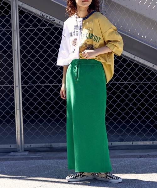 etsinta（エシンタ）の「【etsinta/エシンタ】カラーブロックリメイクTEE（Tシャツ/カットソー・レディース・ブラック/イエロー・ONE SIZE）」の20枚目の写真