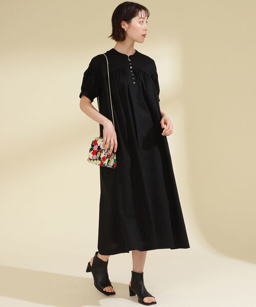 Ray BEAMS ギャザーボリュームワンピース Ray BEAMS（レイビームス）の「Ray BEAMS / ギャザー ボリューム