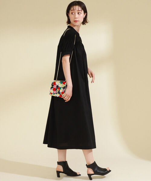 Ray BEAMS（レイビームス）の「Ray BEAMS / ギャザー ボリューム ワンピース（ワンピース・レディース・ブラック/オレンジ/ミント・ONE SIZE）」の12枚目の写真