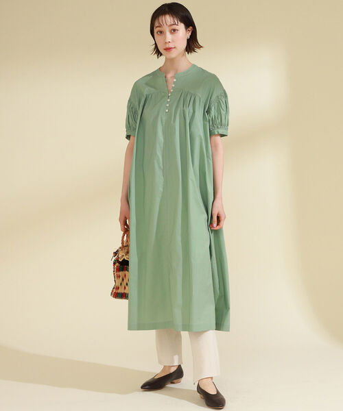 Ray BEAMS（レイビームス）の「Ray BEAMS / ギャザー ボリューム ワンピース（ワンピース・レディース・ブラック/オレンジ/ミント・ONE SIZE）」の20枚目の写真