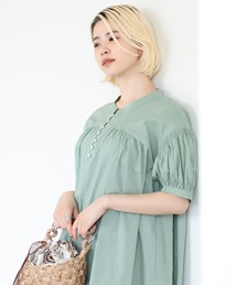 Ray BEAMS | Ray BEAMS / ギャザー ボリューム ワンピース(ワンピース)