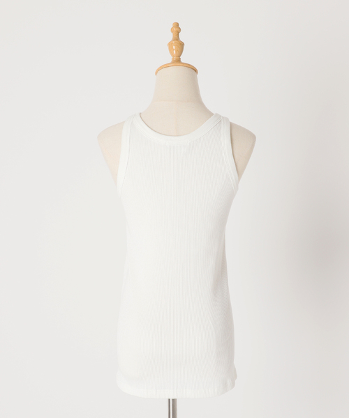 AP STUDIO（エーピーストゥディオ）の「SCENTOF コットンポリエステル リブタンクトップ（タンクトップ・レディース・ホワイト/ブラック・FREE）」の12枚目の写真