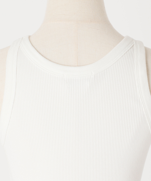 AP STUDIO（エーピーストゥディオ）の「SCENTOF コットンポリエステル リブタンクトップ（タンクトップ・レディース・ホワイト/ブラック・FREE）」の15枚目の写真