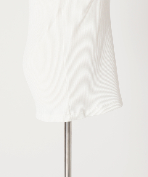 AP STUDIO（エーピーストゥディオ）の「SCENTOF コットンポリエステル リブタンクトップ（タンクトップ・レディース・ホワイト/ブラック・FREE）」の16枚目の写真