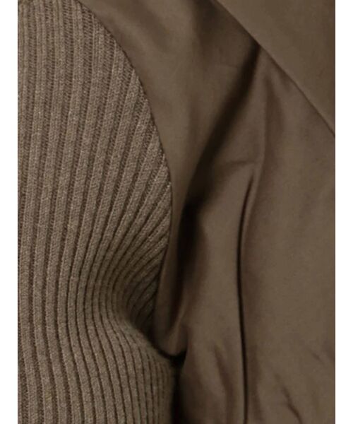 MERCURYDUO（マーキュリーデュオ）の「異素材ギャザースリーブコンパクトニット（ニット/セーター・レディース・オフホワイト/ブラック/グリーン/ラベンダー/ブラウン・FREE）」の20枚目の写真