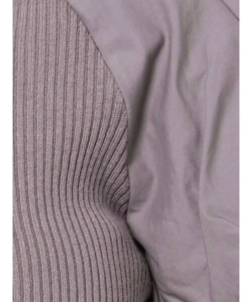 MERCURYDUO（マーキュリーデュオ）の「異素材ギャザースリーブコンパクトニット（ニット/セーター・レディース・オフホワイト/ブラック/グリーン/ラベンダー/ブラウン・FREE）」の21枚目の写真