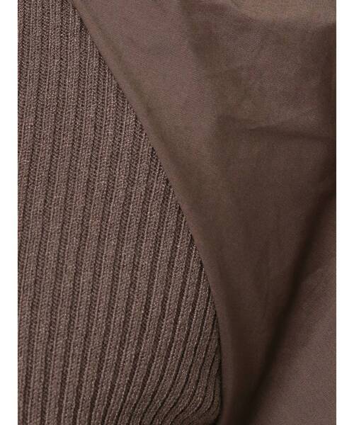 MERCURYDUO（マーキュリーデュオ）の「異素材ギャザースリーブコンパクトニット（ニット/セーター・レディース・オフホワイト/ブラック/グリーン/ラベンダー/ブラウン・FREE）」の22枚目の写真