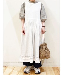 Samansa Mos2 | 前後着ジャカードノースリワンピース(ワンピース)