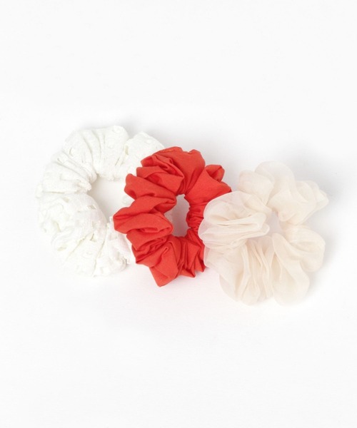 niko and...（ニコアンド）の「セットミニシュシュ（シュシュ・レディース・ブラック/パープル/オレンジ/グリーン/アイボリー・0）」の5枚目の写真