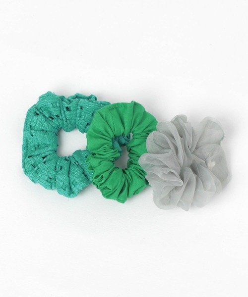 niko and...（ニコアンド）の「セットミニシュシュ（シュシュ・レディース・ブラック/パープル/オレンジ/グリーン/アイボリー・0）」の4枚目の写真