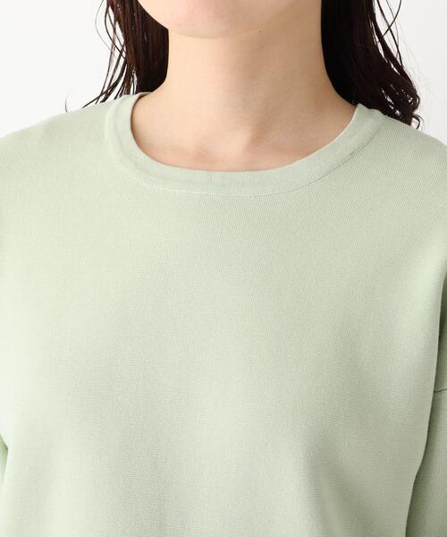 OPAQUE.CLIP（オペークドットクリップ）の「◆【エマール検証済 洗える】エコヴェロコットン ミラノリブ デザインスリーブニット【WEB限定サイズ】（ニット/セーター・レディース・レモンイエロー/ブラック/ホワイト系その他3/ライトグリーン/ホワイト系/ナチュラル・38/40/36/42/34）」の10枚目の写真