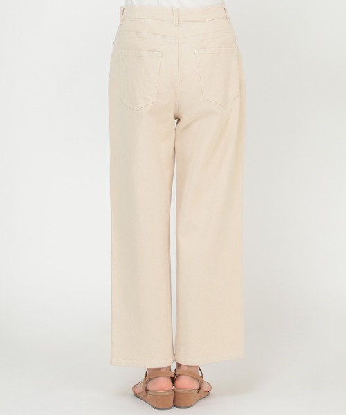 ikka(イッカ)の「デニムワイドパンツ(デニムパンツ・レディース・ブルー/オフホワイト/ダークネイビー・M/L/S)」の13枚目の写真