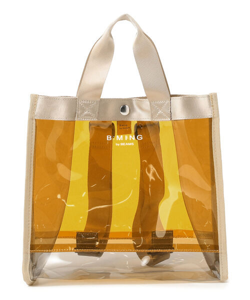 B:MING by BEAMS(ビーミングバイビームス)の「B:MING by BEAMS / 2way プールバッグ(トートバッグ・キッズ・ベージュ/ピンク/グリーン・ONE SIZE)」の2枚目の写真