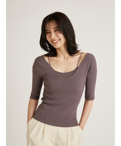 SNIDEL Sustainable ニットロンパース SNIDEL スナイデル Sustainableニットロンパース（SNIDEL