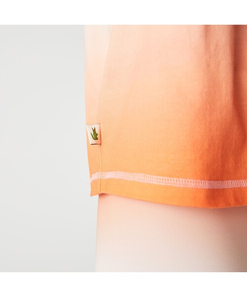 LACOSTE L!VE(ラコステライブ)の「ラコステライブ サンセットグラデーションTシャツ(Tシャツ/カットソー・レディース・ピンク・38/36/34)」の5枚目の写真