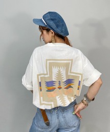PENDLETON/ペンドルトン ビッグシルエット/オーバーサイズ ネイティブ柄バックプリントTシャツ L2275-8019