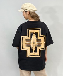 PENDLETON/ペンドルトン ビッグシルエット/オーバーサイズ ネイティブ柄バックプリントTシャツ L2275-8019