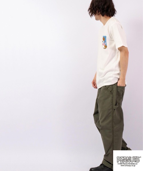 PEANUTS（ピーナッツ）の「PEANUTS スヌーピー/オラフ サガラ刺繍 ポケット半袖Tシャツ（Tシャツ/カットソー・メンズ・ブラック/ホワイト/ネイビー/ホワイト系その他・L/M/LL）」の11枚目の写真