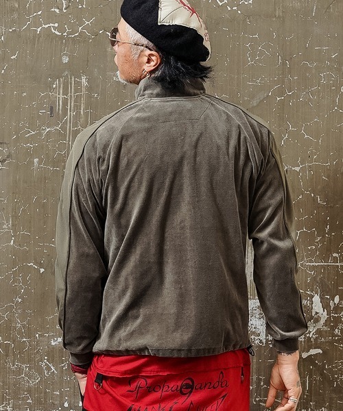 EGO TRIPPING(エゴトリッピング)の「mj8601-EGO×PROPA MICRO VELOUR SPORTS JACEKT ジャケット(ブルゾン・メンズ・グレー/ネイビー・46/48)」の7枚目の写真