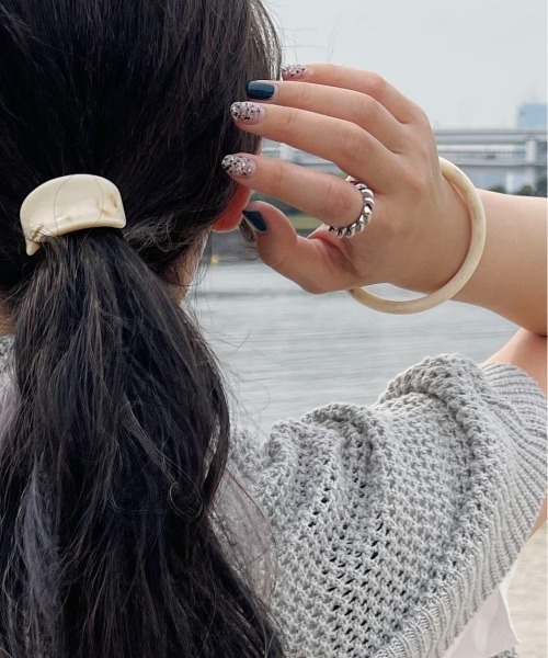 PairPair（ペアペア）の「マーブルバングル（バングル/リストバンド・レディース・アイボリー/ブラウン・フリー）」の14枚目の写真