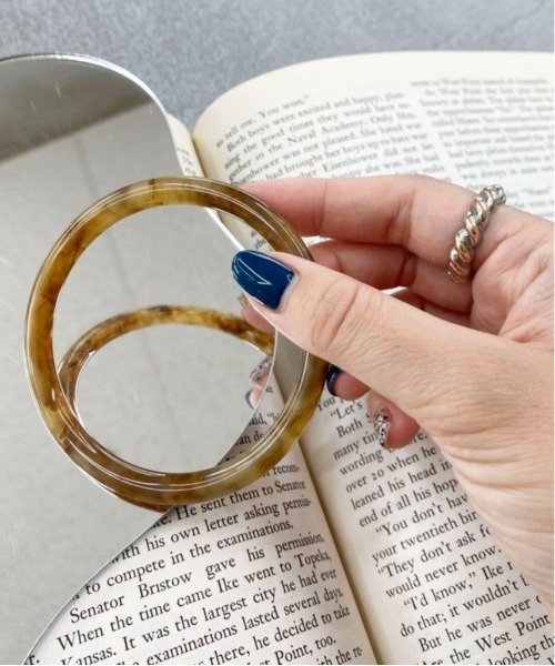 PairPair（ペアペア）の「マーブルバングル（バングル/リストバンド・レディース・アイボリー/ブラウン・フリー）」の13枚目の写真