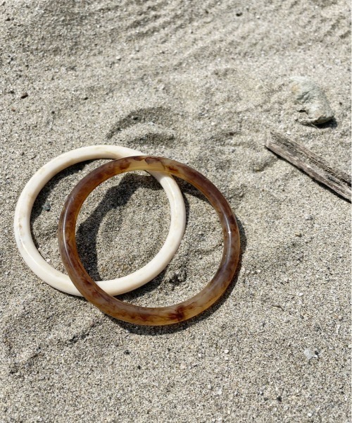 PairPair（ペアペア）の「マーブルバングル（バングル/リストバンド・レディース・アイボリー/ブラウン・フリー）」の11枚目の写真