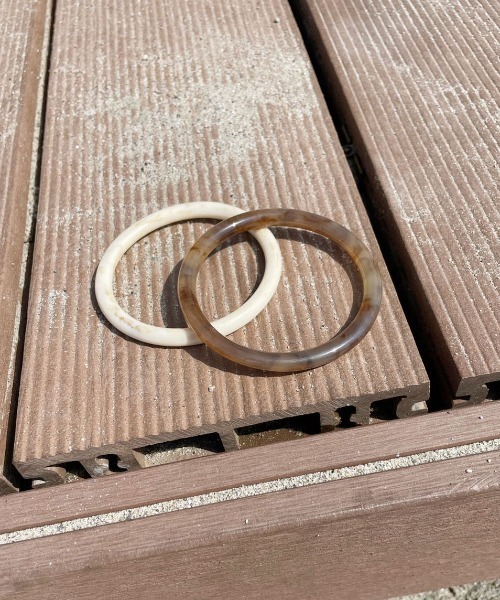 PairPair（ペアペア）の「マーブルバングル（バングル/リストバンド・レディース・アイボリー/ブラウン・フリー）」の10枚目の写真