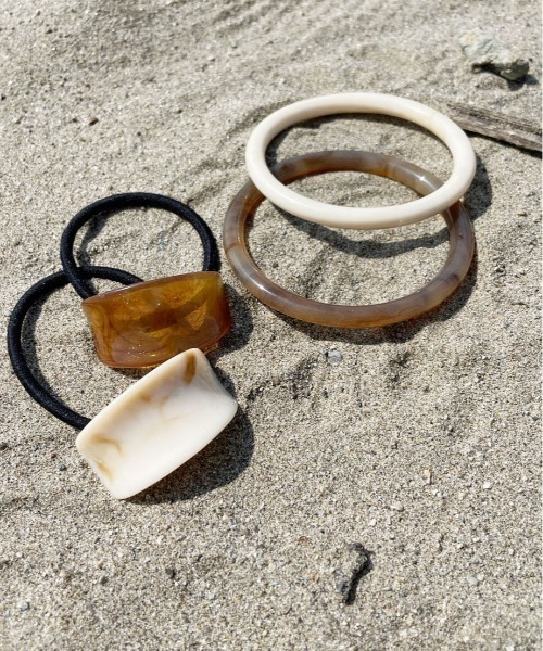 PairPair（ペアペア）の「マーブルバングル（バングル/リストバンド・レディース・アイボリー/ブラウン・フリー）」の15枚目の写真