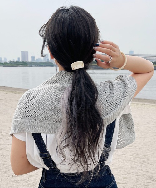 PairPair（ペアペア）の「マーブルバングル（バングル/リストバンド・レディース・アイボリー/ブラウン・フリー）」の7枚目の写真