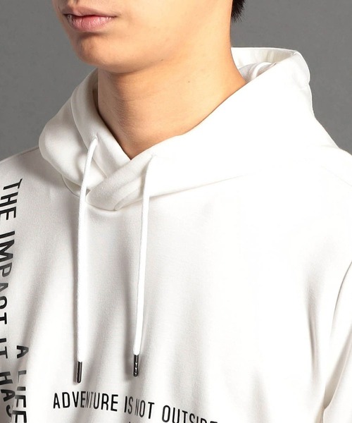 HIDEAWAYS NICOLE（ハイダウェイニコル）の「５分袖プルオーバーパーカ（パーカー・メンズ・ブラック/オフホワイト/ミント/チェック・MEDIUM/LARGE/X-LARGE）」の11枚目の写真