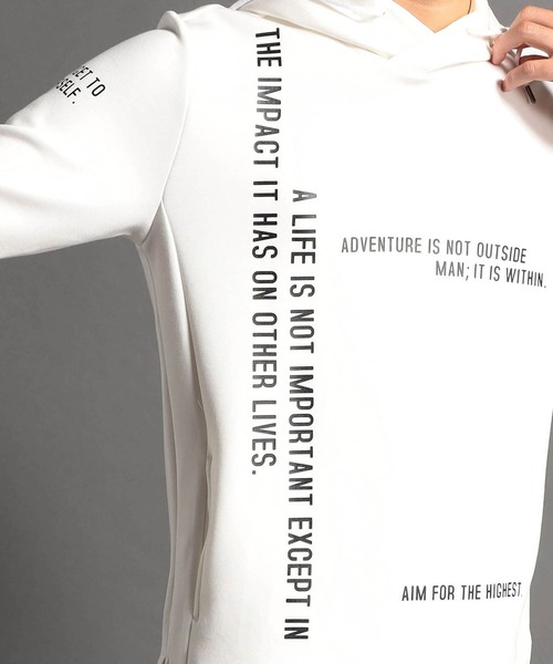 HIDEAWAYS NICOLE（ハイダウェイニコル）の「５分袖プルオーバーパーカ（パーカー・メンズ・ブラック/オフホワイト/ミント/チェック・MEDIUM/LARGE/X-LARGE）」の8枚目の写真