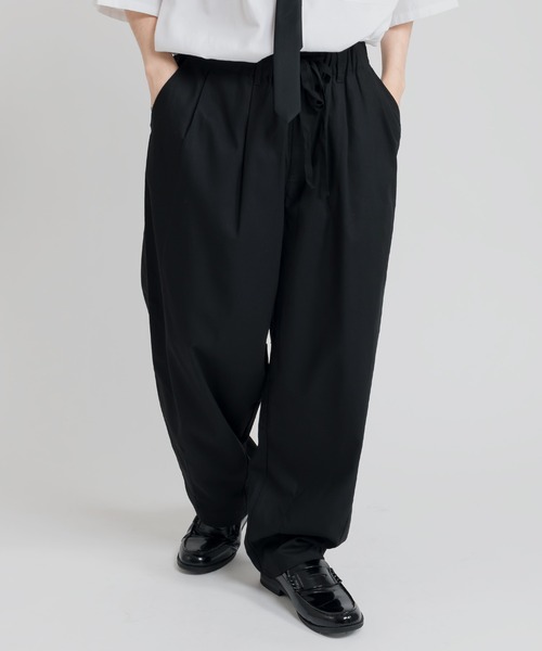 MUHET（ミュエータ）の「【セットアップ可能】コットンリネンワイドパンツ（その他パンツ・レディース・ブラック/ベージュ/カーキ・SMALL/MEDIUM/X-LARGE）」の4枚目の写真