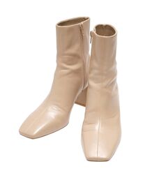 LAGUNAMOON | ミニマルスクエアヒールショートブーツ(ブーツ)