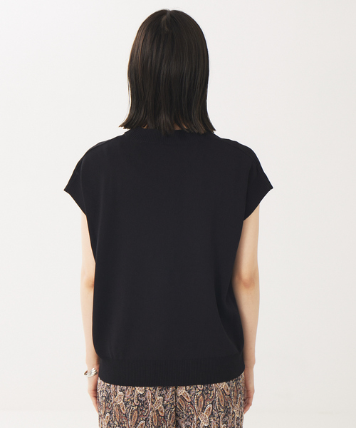 abahouse mavie（アバハウスマヴィ）の「強撚レーヨンナイロンモックネックPO（ニット/セーター・レディース・ベージュ/パープル/ブラック/グリーン・フリー）」の20枚目の写真